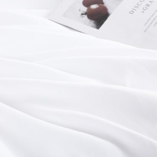 212nifulyl 1.jpg Oversized King Duvet Cover Ultra Soft Microfiber White for All Seasons Zip Closure