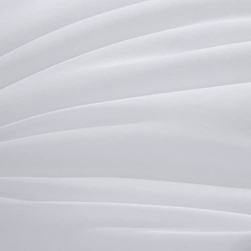 21cjist5lyl 3.jpg HOMBYS White 136x120 Alaskan King Size Comforter for All Season, Extra Large Down Alternative Bed Comforter with Corn
