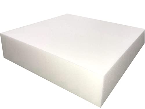 21okxoeq7sl.jpg FoamTouch High Density Upholstery Foam Cushion, 5" H X 24" W X 24" L, White for Sofa Seat Replacement FoamTouch High D