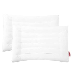 HOMBYS Thin Stomach Sleeper Bed Pillow for Slim Sleepers HOMBYS Extra Low Profile Stomach and Back Pillow, Machine Washa