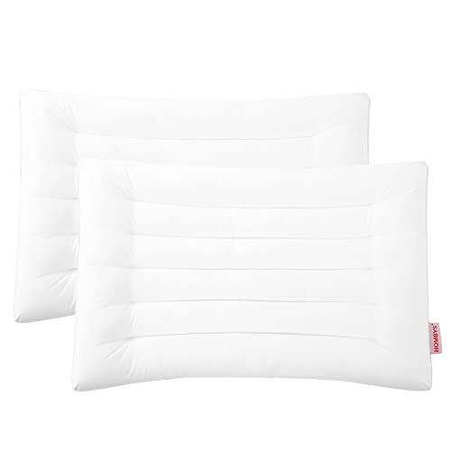 21pyjd4tlel.jpg HOMBYS Thin Stomach Sleeper Bed Pillows for Slim Figures | Extra Low Profile Stomach and Back Sleepers Pillow from H