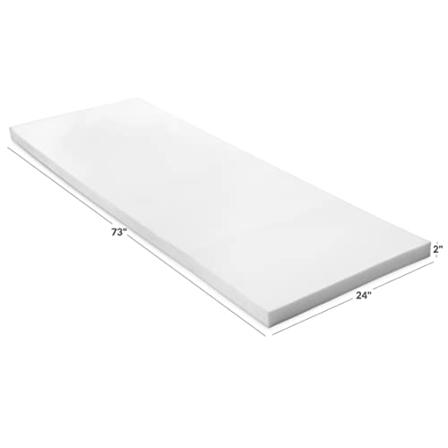 21t 4leek1l.jpg Milliard High Density Upholstery Foam Great for Cushion/Sofa Replacement and Padding 2"x24"x72" Sofa Reinforcement Foam