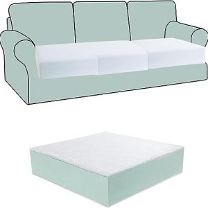 High Density HOMBYS Couch Cushion Replacement, 4 inch Thick Dacron Fiber Layer | Comfortable HOMBYS Couch Cushion In