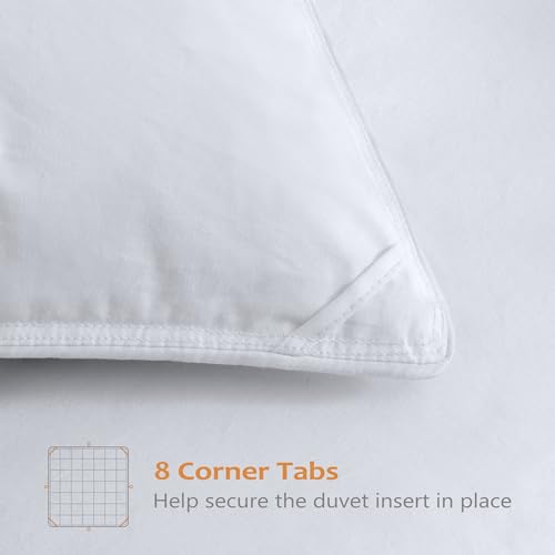 318a5q8ptil 1.jpg Premium Luxury Goose Feather Down Comforter for King Size Bed, Fluffy and Cozy All Season Cover with 1000T 100% Cotto