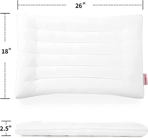 3193mhoqocl.jpg HOMBYS Thin Stomach Sleeper Bed Pillows for Slim Figures | Extra Low Profile Stomach and Back Sleepers Pillow from H