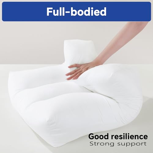 319kgjohufl 2.jpg HOMBYS Shredded Memory Foam Couch Back Cushion Replacement for Sofa & Couch, Luminary Support Pillow, Removable Back Pil