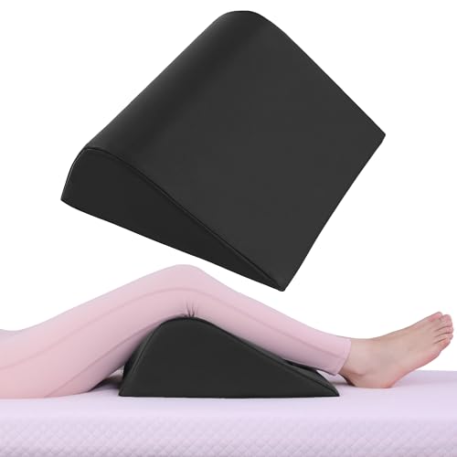 319pm jh93l 1.jpg HOMBYS Wedge Bolster Pillow for Legs - Massage Table Triangle Support Pillow, PU Leather Waterproof Foam Tattoo Relie