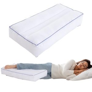 HOMBYS Supportive Knee Pillow for Side Sleepers with Blue Edge | HOMBYS Spinal Alignment Knee Pillow for Side Sleepe