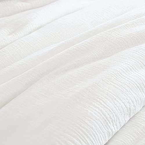 31blq5iur4l.jpg HOMBYS 100% Cotton Muslin Lightweight and Breathable Down Alternative Comforter for Summer, King Size 102x90 | HOMBY