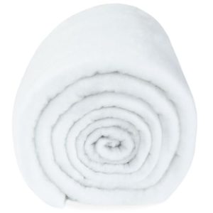 HOMBYS Thick Polyester Fabric Quilt Batting for Couch Cushion - 300 GSM Thickness, Cuttable Stuffing by The Roll - Furni