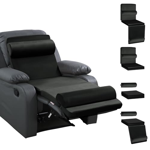 31d d5ezzll.jpg HOMBYS 5-in-1 Recliner Seat Cushion with Lumbar Support & Leg Pad, Black