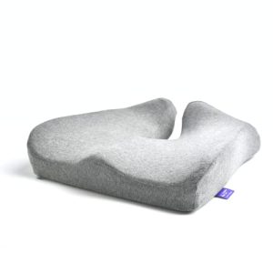 Patented Pressure Relief Seat Cushion - Extra-Dense Memory Foam - Light Grey Patented Pressure Relief Seat Cushion for L