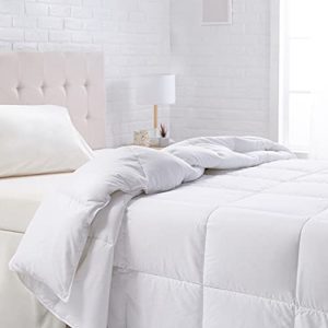 Amazon Basics White Down Alternative Comforter and Duvet Insert (Full/Queen, All-Season)