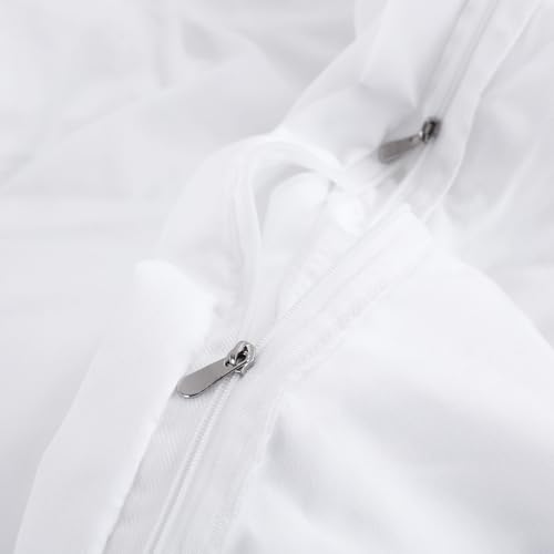 31mqbsmrw2l 1.jpg Oversized King Duvet Cover Ultra Soft Microfiber White for All Seasons Zip Closure