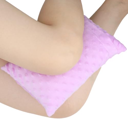 31qft89tonl.jpg Comfortable Minky Dot Lavender Knee Pillow for Side Sleepers Back Pain Relief After Surgery