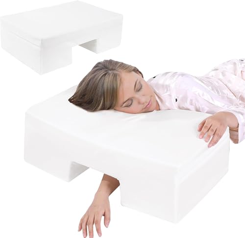 31c0gtmigrl.jpg HOMBYS Side Sleeper Pillow with Arm Hole, Super Firm Support for No Arm Pressure, Neck & Shoulder Pain Relief, Suitab