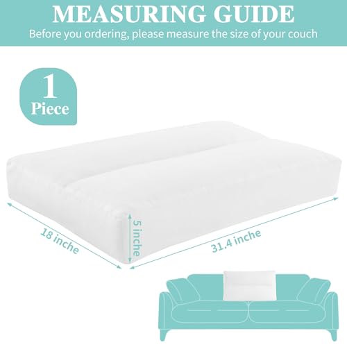 31e4jhyqlml.jpg HOMBYS Shredded Foam Couch Back Cushions Replacement for Removable Sofa Back, White | HOMBYS Removable Sofa Back Wai