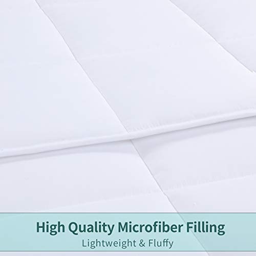 31eblxqanbl 1.jpg HOMBYS Oversized King Comforter for All Season, Lightweight Quilted Down Alternative Duvet Insert, White | HOMBYS 12