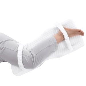 HOMBYS Memory Foam Knee Pillow for Side Sleepers - Leg Support with Straps