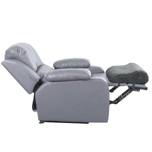 31gzvwzbzcl 1.jpg Extra Large Sherpa Foam Recliner Leg Pillow for Sleeping and Relaxing | Wave Shape Recliner Foot Rest Cushion, Back