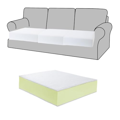 31lr uoelbl.jpg MABOZOO High Density Couch Cushion Replacement Insert with Dacron Fiber Layer for Sofa | MABOZOO Removable Cover Sof