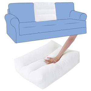HOMBYS Removable Sofa Waist Cushion for Couch Back Support, Size 24" x 18", Lumbar Support Pillow | HOMBYS Couch Bac