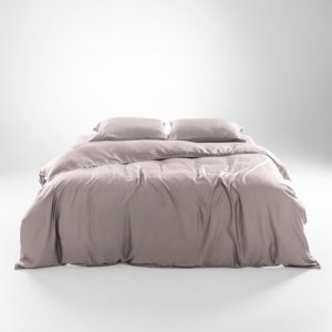 Olive + Crate Hypoallergenic Tencel Eucalyptus Cooling Duvet Cover Set - Soft, Temperature Regulating - Queen Size [Dusk