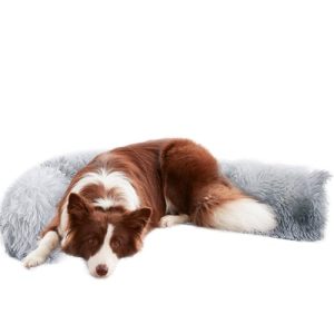 HOMBYSExtraLarge DogPillow with Moldable Function for Anxiety Relief, SoftFauxFur PetCalming Pillow, Large & Medium D