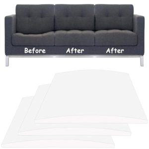 Ivory White 3 Pcs Sofa Cushion Supports for Sagging Seats 20"X20" High Density Foam Replacement for Sectional Loveseat C