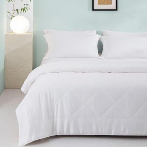 TOSMO Cooling Bamboo Viscose Comforter for Restful Sleep | Soft Breathable TOSMO Bamboo Viscose Duvet Insert (Queen,