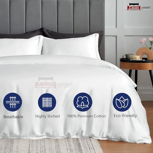 41 0gjue9jl 1.jpg Egyptian Cotton Duvet Cover Set for Super King Size Bed with Zipper Closer & Corner Ties, Soft & Cozy Comforter Cover