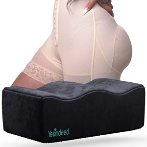 YESINDEED The Original Brazilian Butt Lift Pillow - Dr. Approved Firm Support Cushion for Post Surgery Recovery + Cover