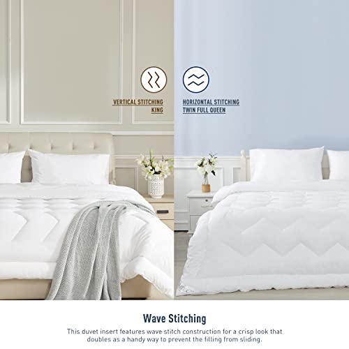 41 xzwzzrwl 1.jpg Down Alternative Cotton Queen Size Fluffy Comforter White Durable Breathable Lightweight All Season | 100% Cotton Qu
