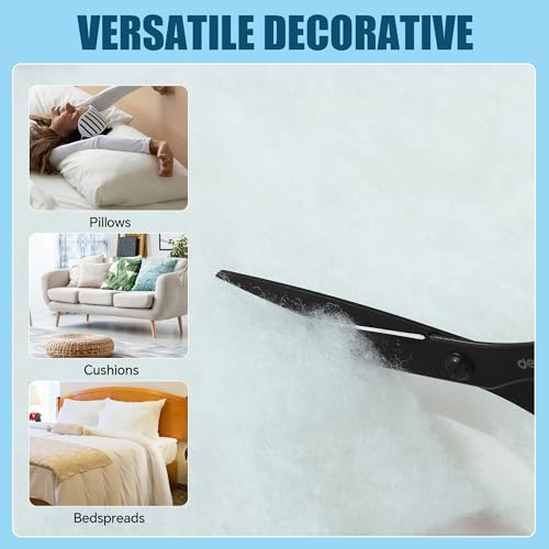 410ggl8fewl 1.jpg HOMBYS Thick Polyester Fabric Quilt Batting for Couch Cushion - 300 GSM Thickness, Cuttable Stuffing by The Roll - Furni