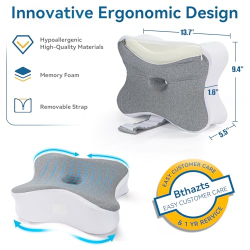 410yvpotwil 1.jpg Memory Foam Leg Pillow for Side Sleepers - Sciatica Pain Relief, Spine Aligning, Pregnancy-Safe | Side Sleeping Knee