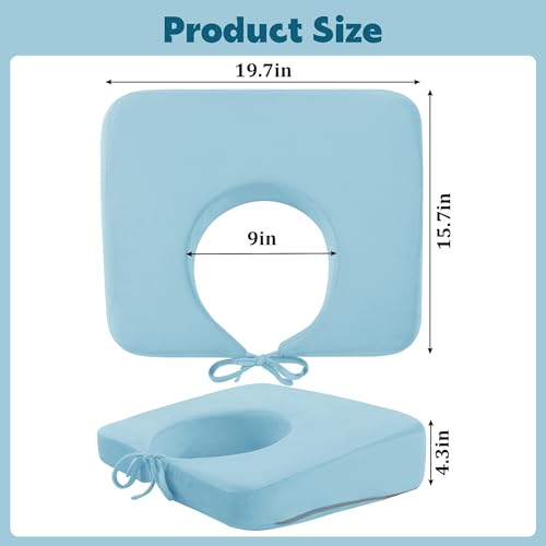 410gbjeiiol 1.jpg HOMBYS Memory Foam BBL Pillow for After Surgery - Butt Sleeping Recovery Pillow | Soft and Washable BBL Chair Hole P