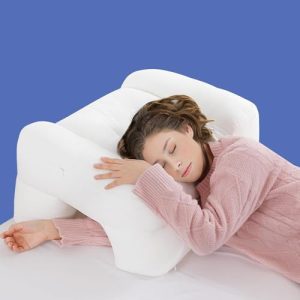 HOMBYS Side Sleeper Pillow for Neck & Shoulder Pain Relief with Arm Hole | HOMBYS Ergonomic Arm Holes Positioner Sid
