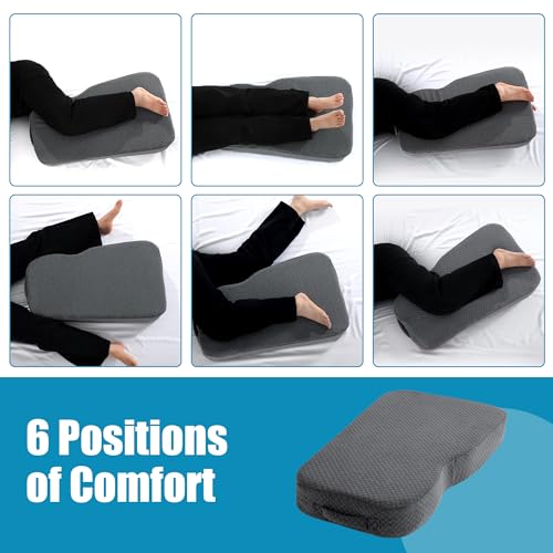 410uqu5pwhl 2.jpg HOMBYS Memory Foam Knee Pillow for Side Sleepers - Knee Support, Leg Separation, Lower Back Pain Relief and Pregnancy Su