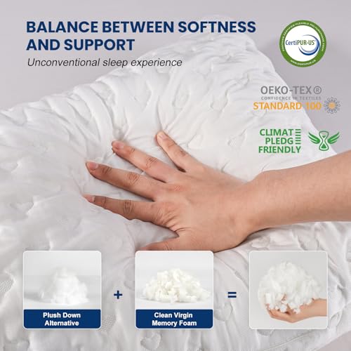 411znohgoul.jpg Neck and Shoulder Pain Relief Adjustable Shredded Memory Foam Pillow for Side Sleepers | Ergonomic Curved Memory Foa