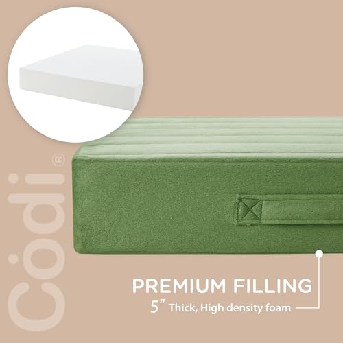 412rxypbljl 1.jpg Codi Thick Replacement Couch Cushions for Sofa Chair - High Density Foam Green - Perfect for Meditation 24x24x5 Inch 2 S