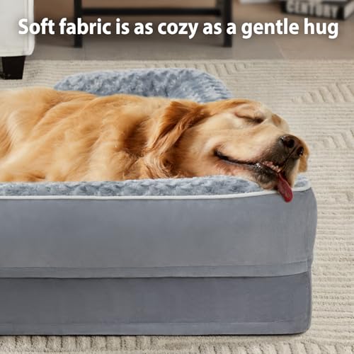 412femdkbl.jpg Extra Large Dog Beds for Washing and Sleeping | Orthopedic Egg Foam Sofa Beds for Extra Large Dogs | Waterproof and