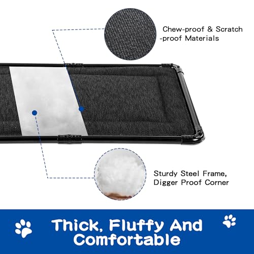413wtdi4zrl 3.jpg Chew Proof HOMBYS Dog Crate Bed for Aggressive Chewers & Crazy Diggers | Durable Armored Padded Dog Mat Bed by HOMBY