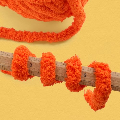 4146tnaijul.jpg Big Red 8 Pack Chunky Yarn for Hand Knitting | Super Bulky Jumbo Big Red Chenille Yarn for Crocheting | Big Red 61.
