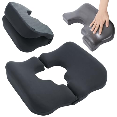 4149zywlyil.jpg HOMBYS Memory Foam Pressure Relief Cushion for Butt Sore Relief during Sleeping and Sitting (Dark Grey) | HOMBYS Memory