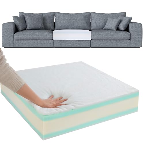 414sbz6cgil 1.jpg High Density Memory Foam Couch Cushion Replacement with Dacron Fiber Layer | Removable Cover Memory Foam Sofa Cushio