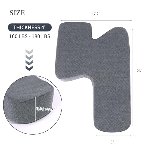 414uxrqccol 1.jpg HOMBYS 4" Thick Z Shape Memory Foam Leg Pillow for Side Sleepers | HOMBYS Memory Foam Knee Pillow for Sleeping Helps