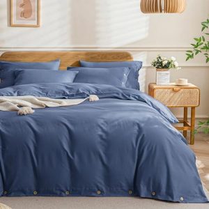 Jellymoni Cotton Duvet Cover Queen Size for Comfort and Softness | Jellymoni Button Duvet Cover with Washed Cotton f