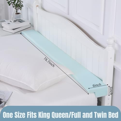 415pzfsal2l 1.jpg Headboard Gap Filler Pillow - HOMBYS for King Queen Twin Beds, Close 0-6" Gaps, Foam Material, Cut to Fit, Comfortable