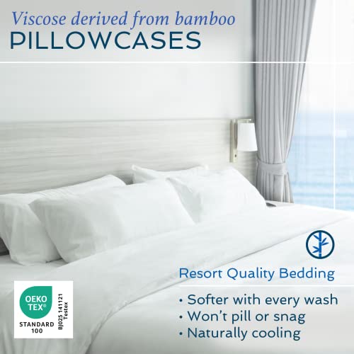 416n2pkx7xl 1.jpg Hotel Sheets Direct 3 Piece King Size Bamboo Duvet Cover Set for Comfortable Sleep, Moisture-Wicking & Cooling, Easy Car