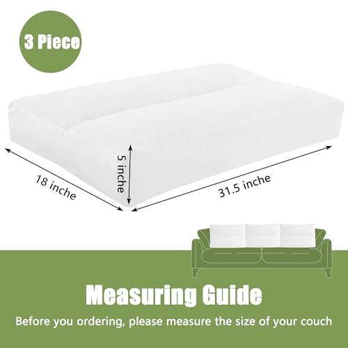 416kw3d1lwl.jpg HOMBYS Shredded Foam Couch Back Cushion Replacement, Lumbar Support Pillow for Sofa & Couch, Removable Back Pillow (3